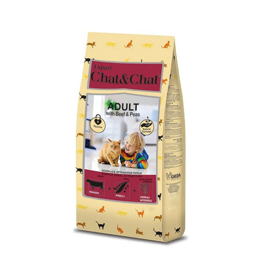 Expert Chat & Chat Adult Cat Food ًWith Beef & Peas