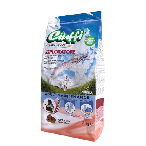 Ciuffi Dry Food For Cats Adult Complete Beef 2Kg